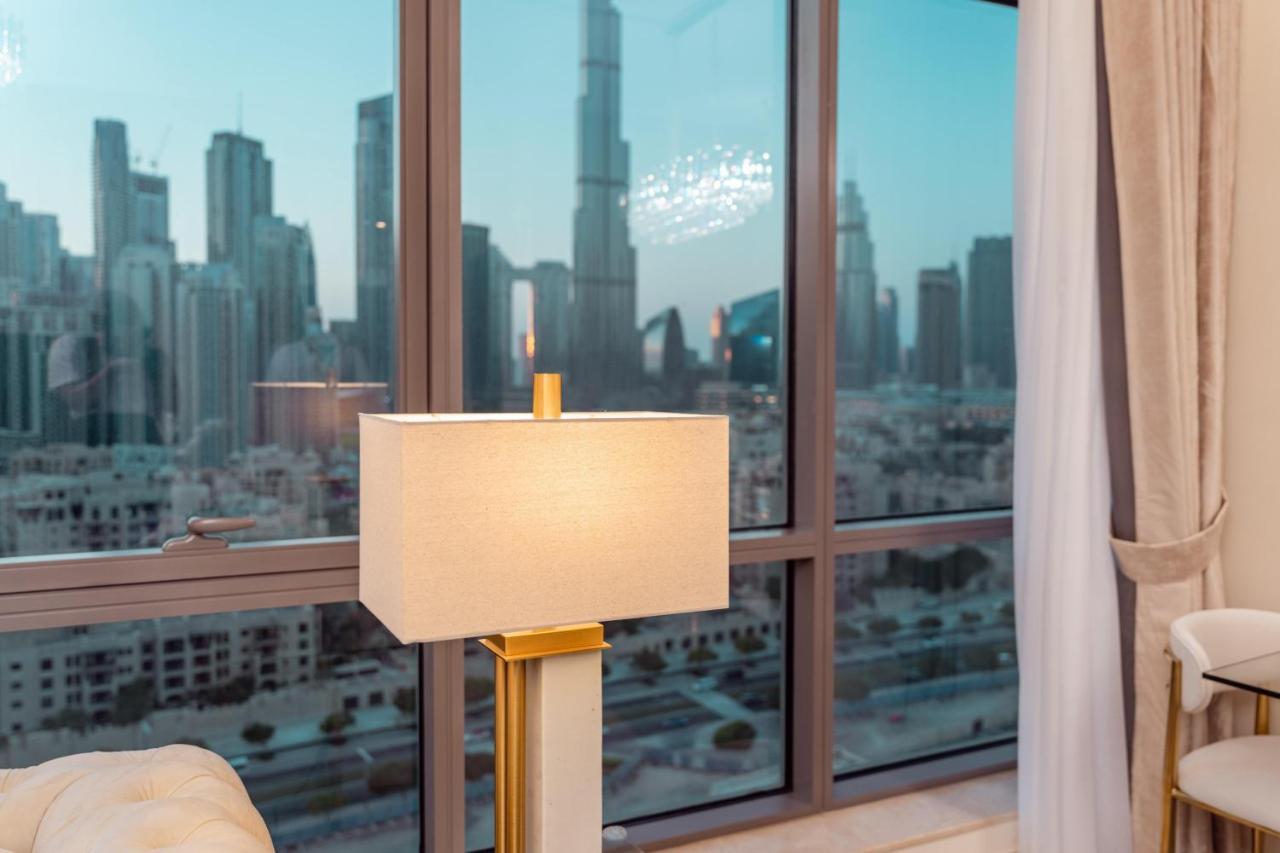 Elite Royal Apartment - Panoramic Full Burj Khalifa, Fountain & Skyline View - Baron دبي المظهر الخارجي الصورة