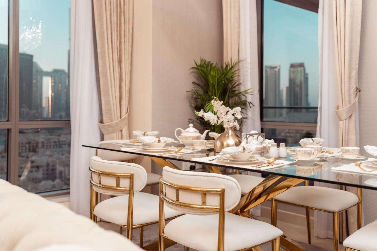 Elite Royal Apartment - Panoramic Full Burj Khalifa, Fountain & Skyline View - Baron دبي المظهر الخارجي الصورة