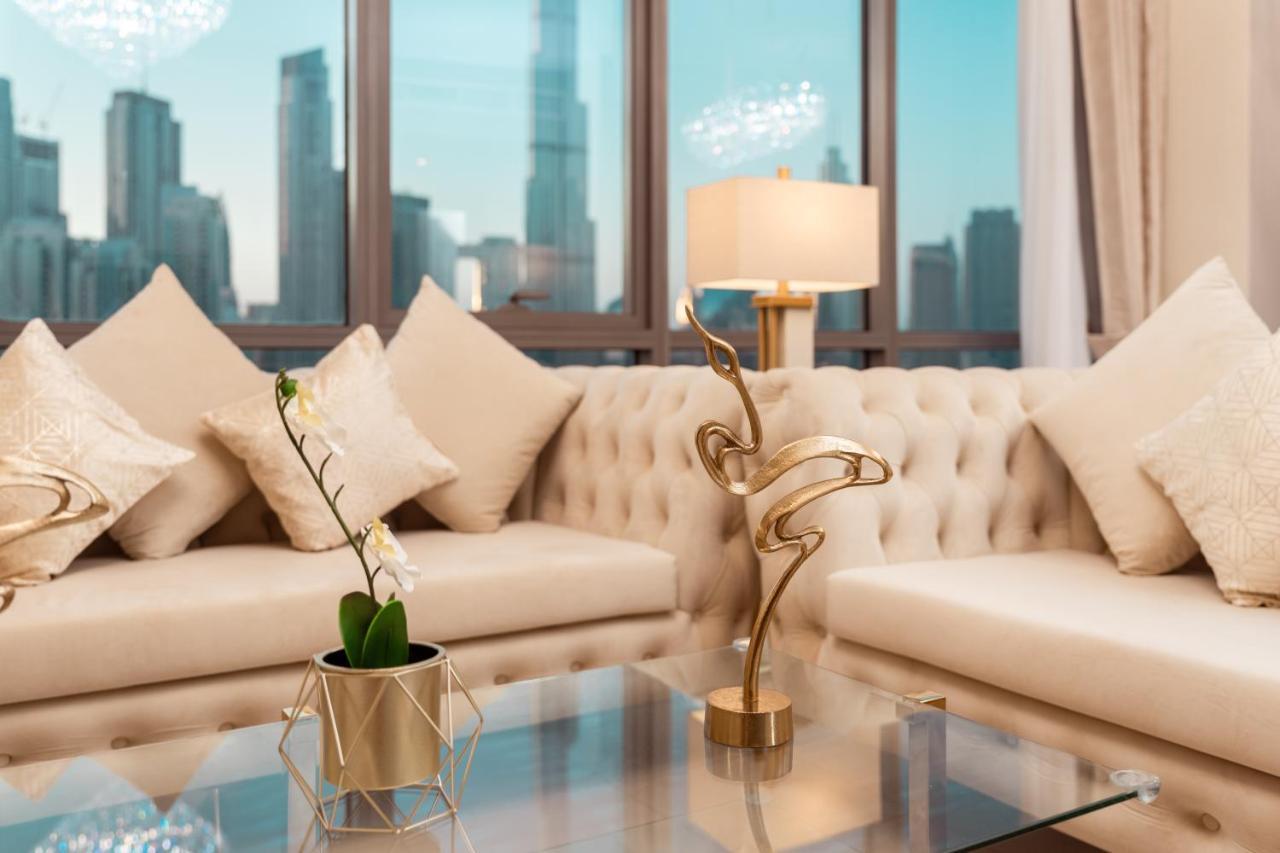 Elite Royal Apartment - Panoramic Full Burj Khalifa, Fountain & Skyline View - Baron دبي المظهر الخارجي الصورة