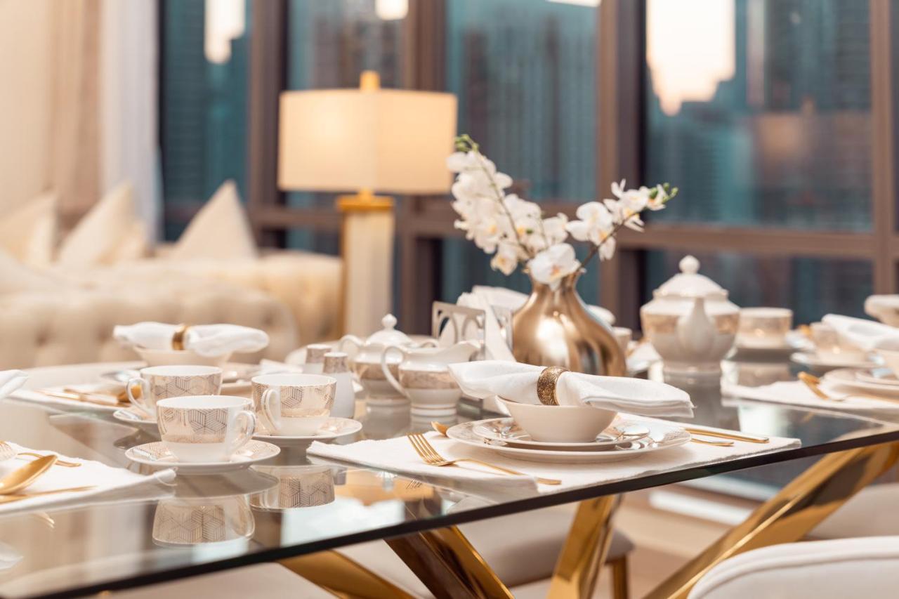 Elite Royal Apartment - Panoramic Full Burj Khalifa, Fountain & Skyline View - Baron دبي المظهر الخارجي الصورة